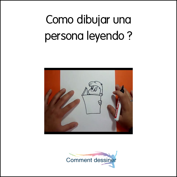 Como dibujar una persona leyendo